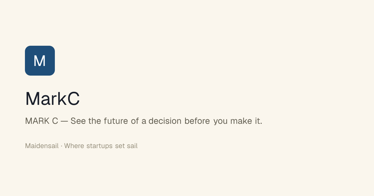 MARK C listing card on Maidensail.com
